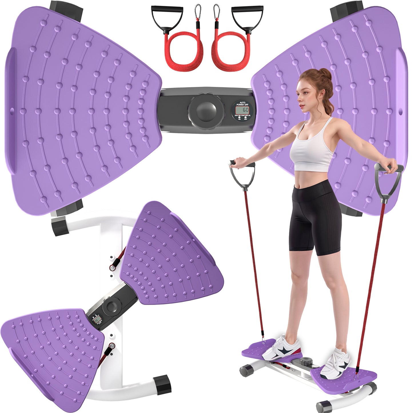 Low Impact Portable Side Stepper with Digital Display