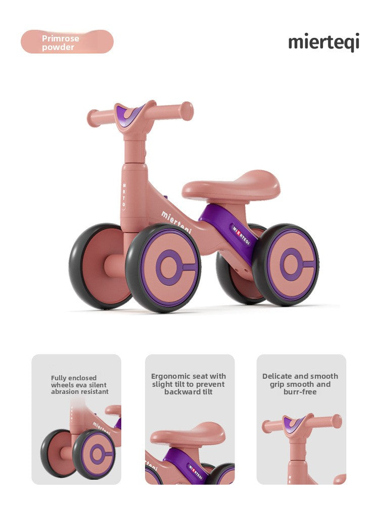 Adjustable Toddler Scooter Walker with Safety Wheels