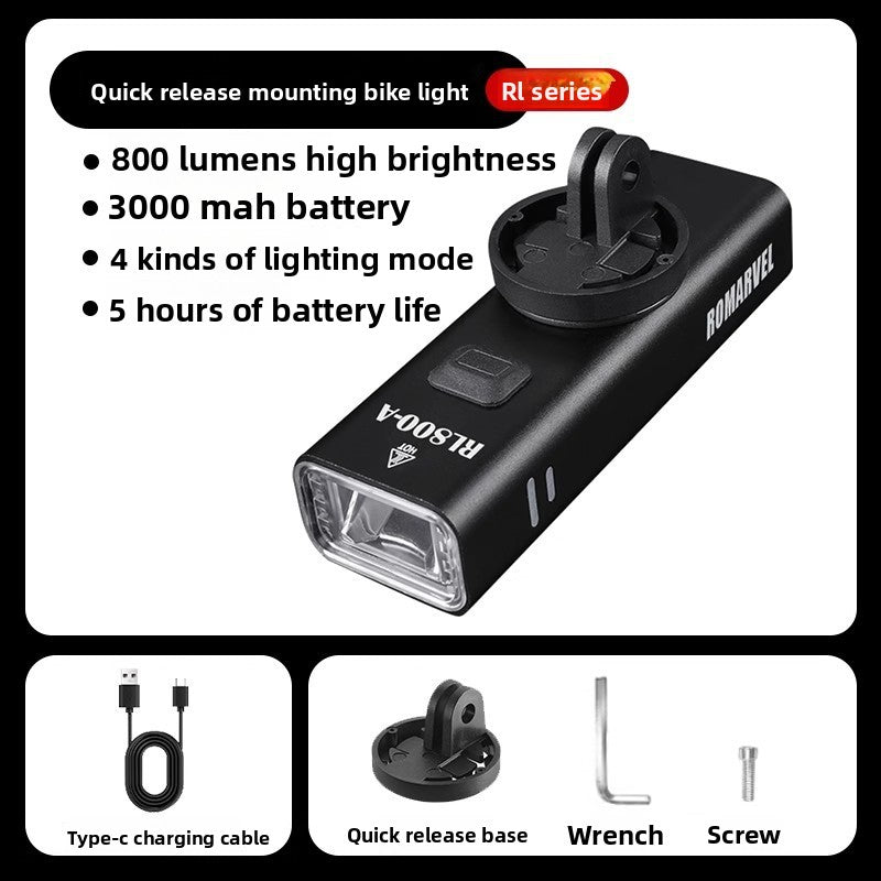 Dual Beam Bicycle Headlight with Remote