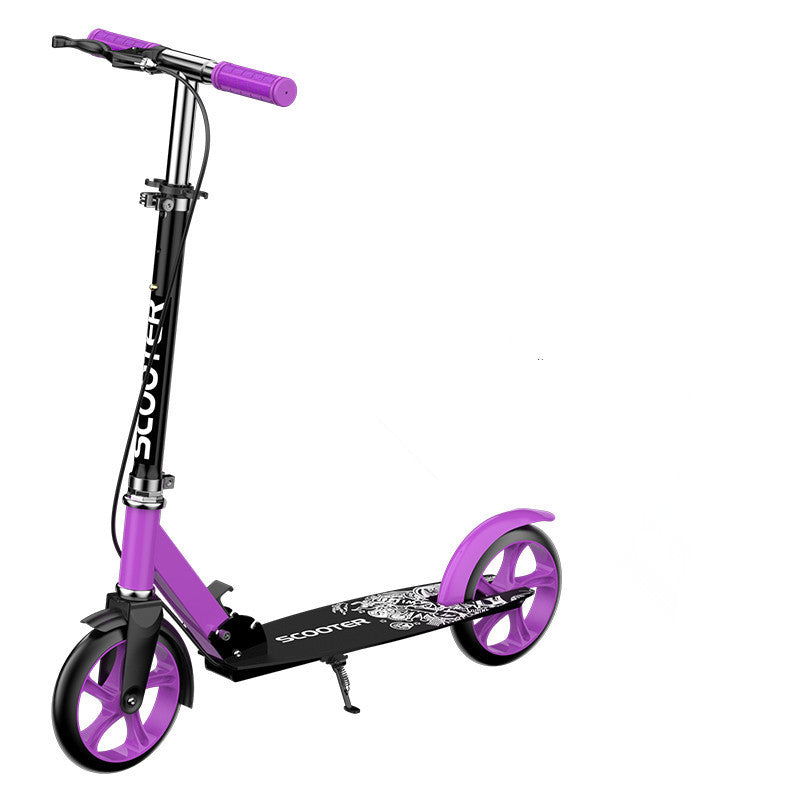 Adult Folding Kick Scooter with Dual Brakes
