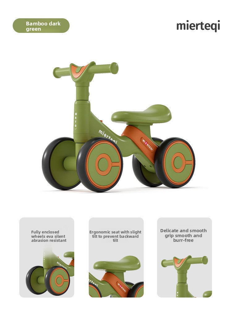 Adjustable Toddler Scooter Walker with Safety Wheels