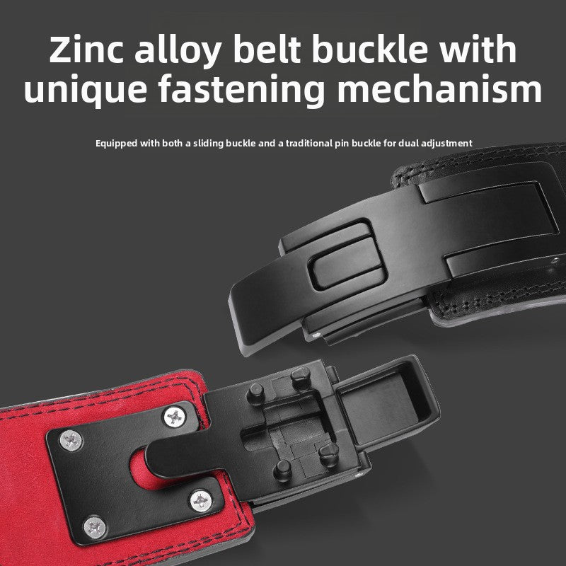 Premium Leather Weightlifting Belt