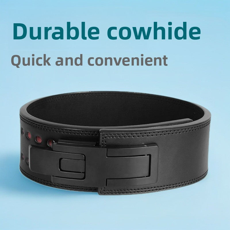 Premium Leather Weightlifting Belt