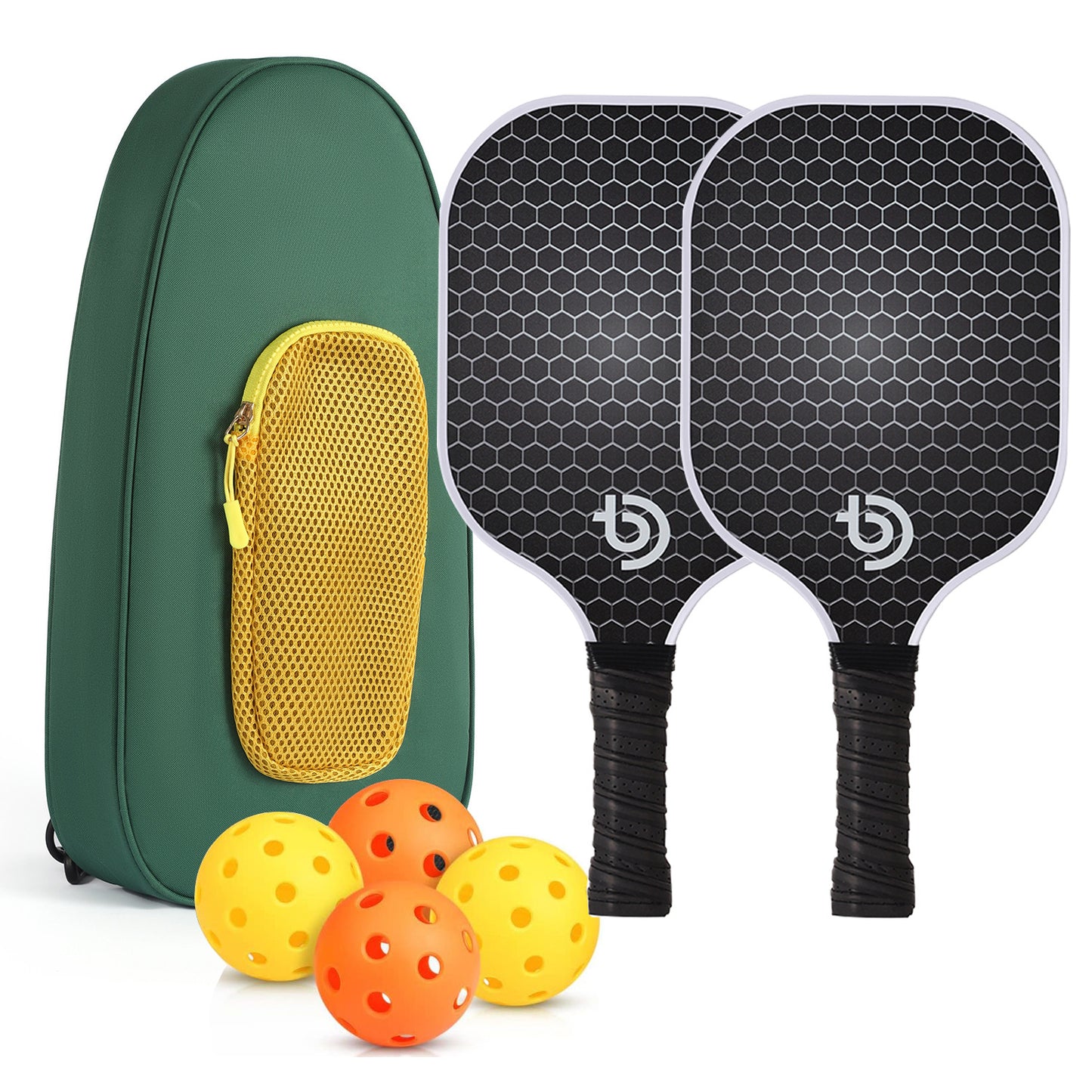 Carbon Fiber Pickleball Paddle Set