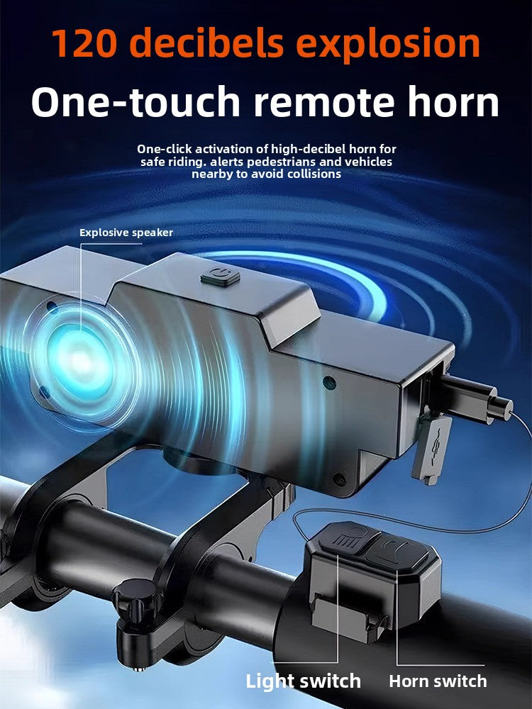 650 Lumen USB-C Rechargeable Bike Headlight