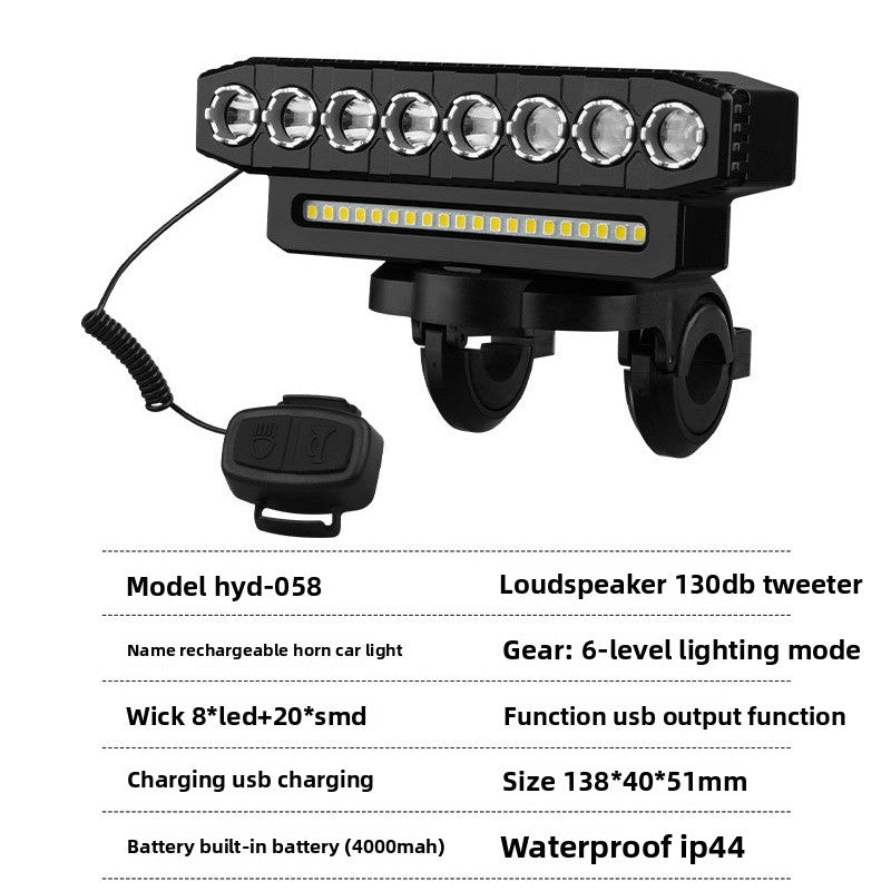 650 Lumen USB-C Rechargeable Bike Headlight