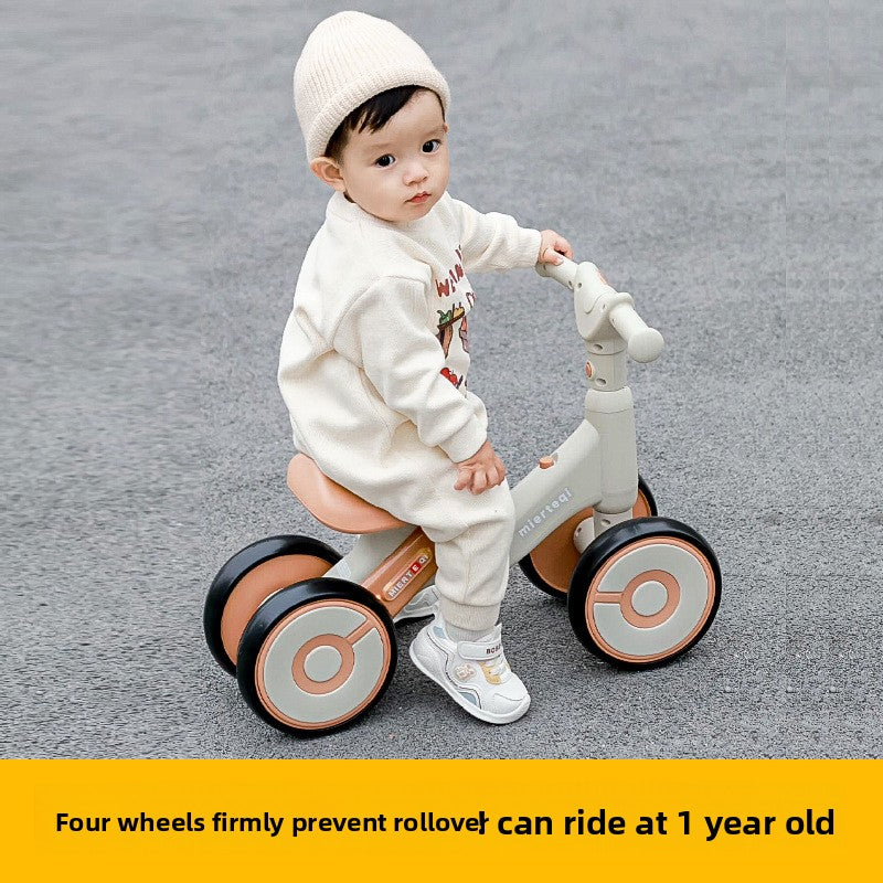 Adjustable Toddler Scooter Walker with Safety Wheels