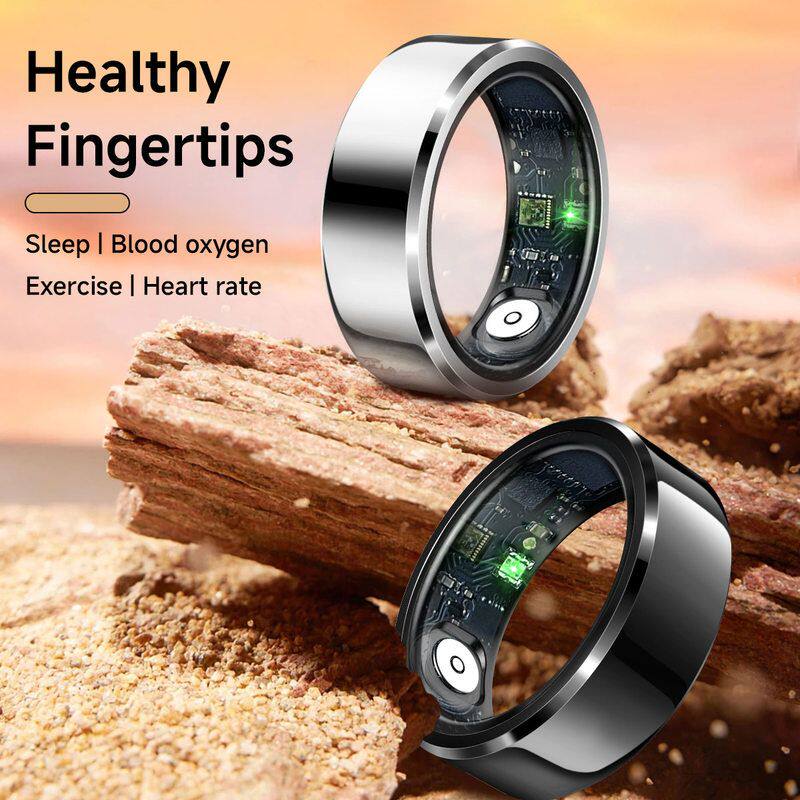 Titanium Smart Ring Health Monitor