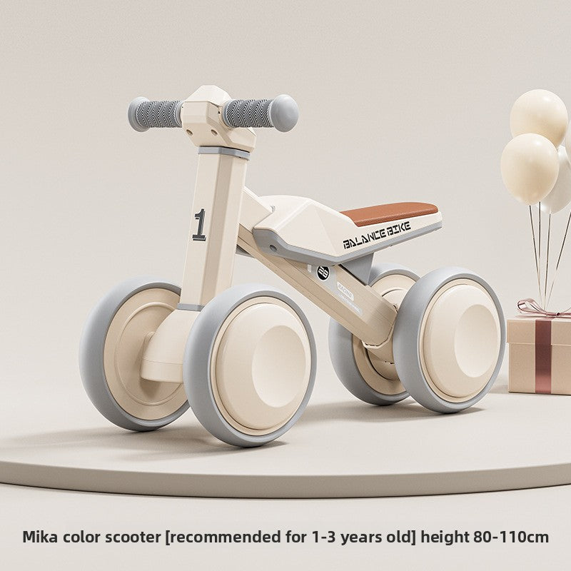 Toddler Balance Bike with Light-Up Wheels