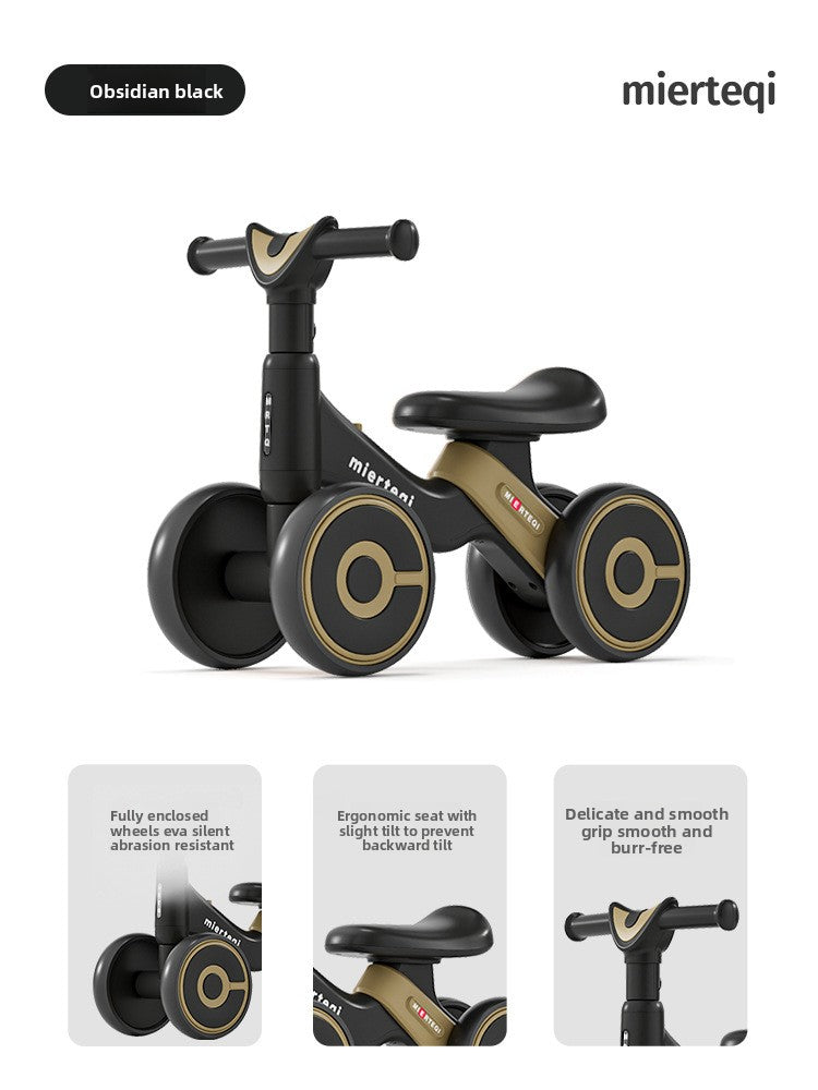 Adjustable Toddler Scooter Walker with Safety Wheels