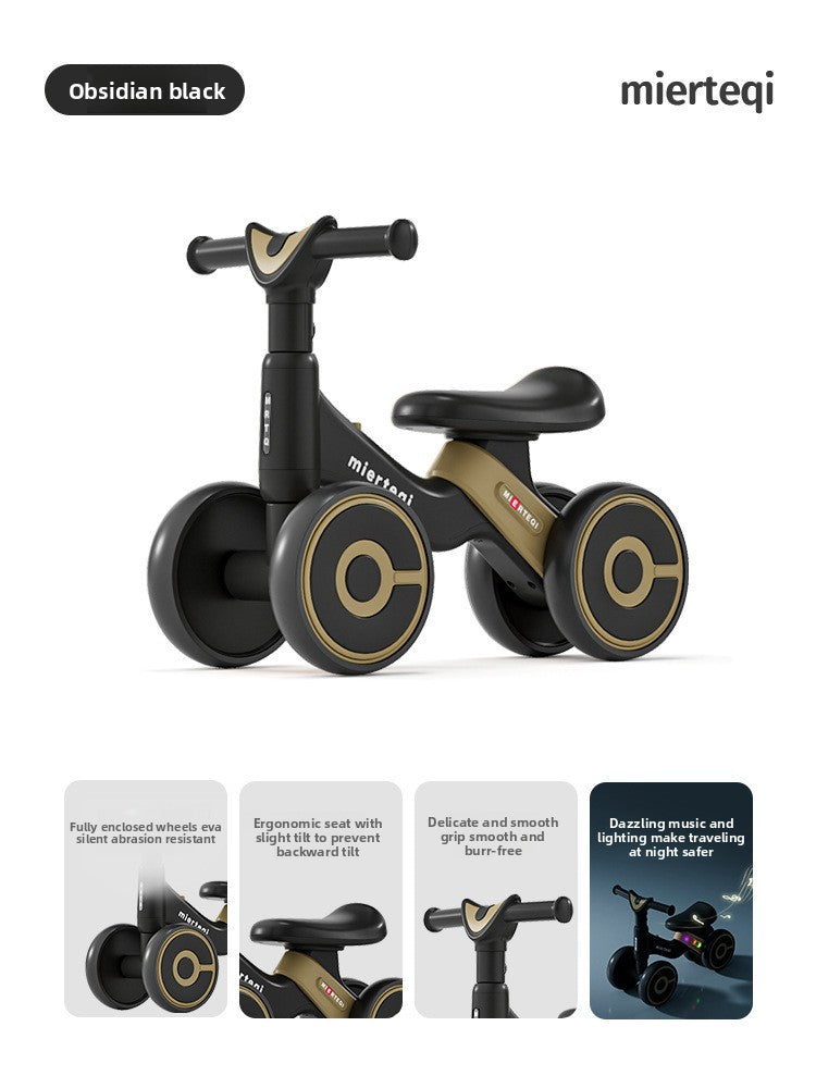 Adjustable Toddler Scooter Walker with Safety Wheels