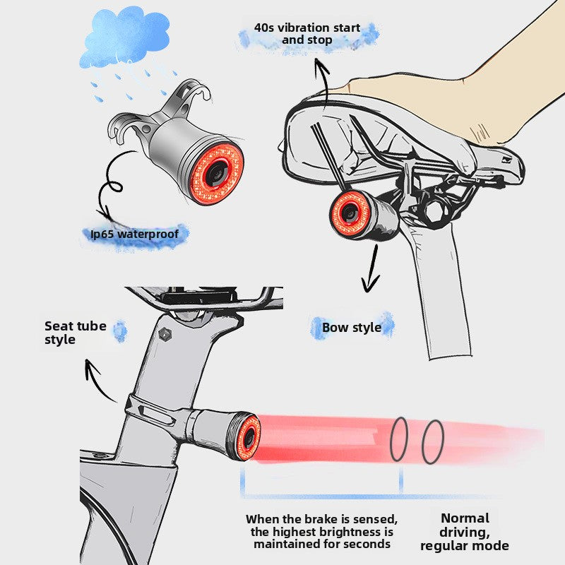 Smart Sensor Bicycle Brake Tail Light