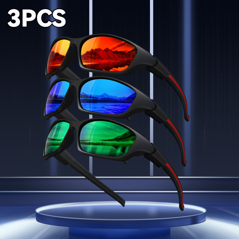 Polarized Oval Frame Sports Sunglasses