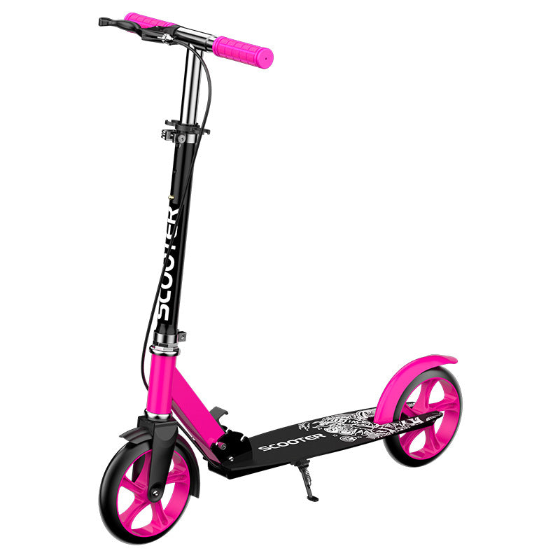 Adult Folding Kick Scooter with Dual Brakes