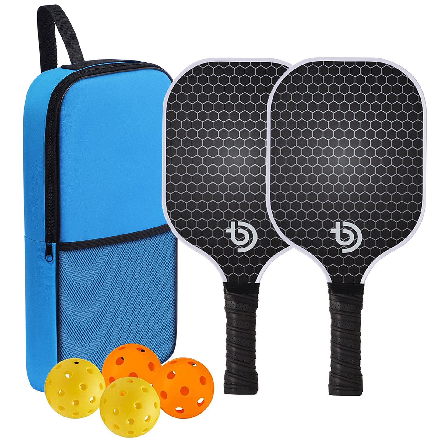 Carbon Fiber Pickleball Paddle Set