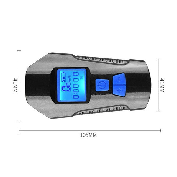 Rechargeable Waterproof Bike Light with Odometer