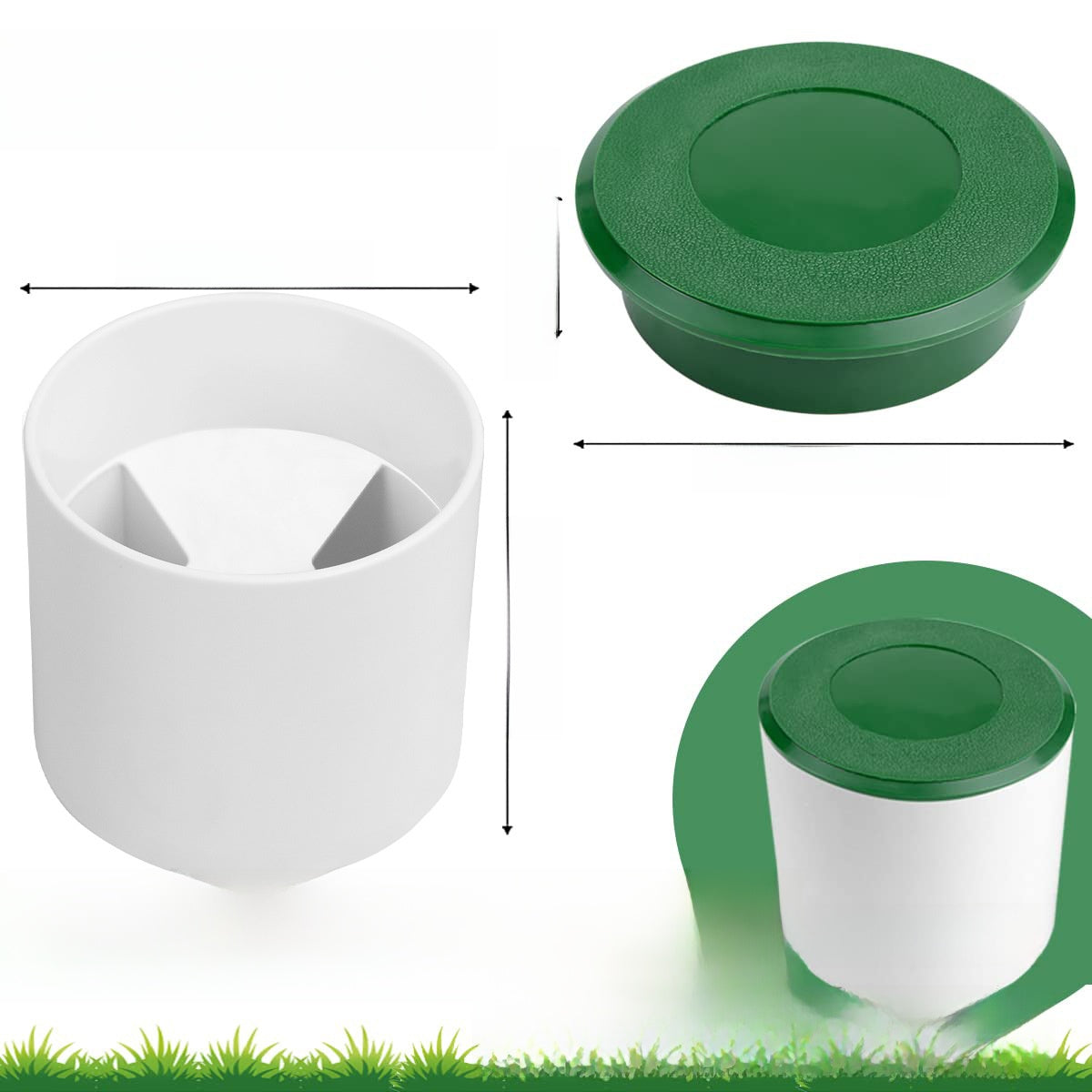 Golf Hole Cup with Protective Lid