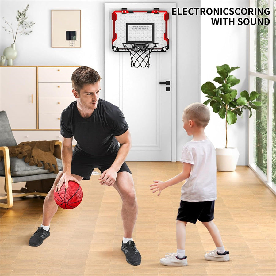 Kids Basketball Hoop Set with Electronic Scorekeeper