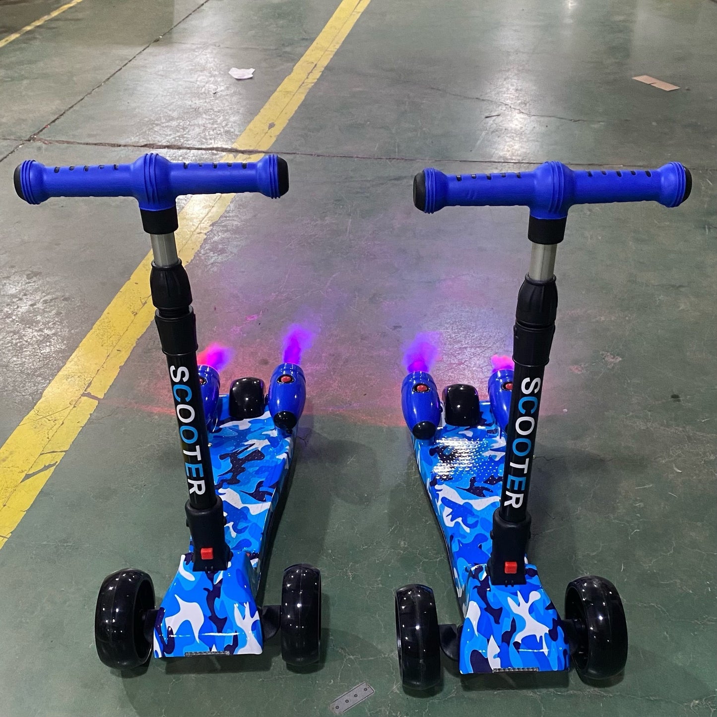 Foldable Kids Electric Scooter with LED Lights
