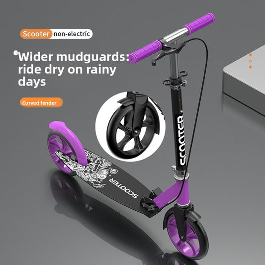 Adult Folding Kick Scooter with Dual Brakes