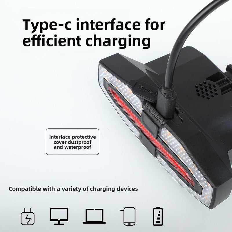 Solar Wireless Bike Turn Signal Light
