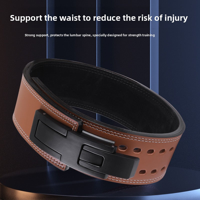 Premium Leather Weightlifting Belt