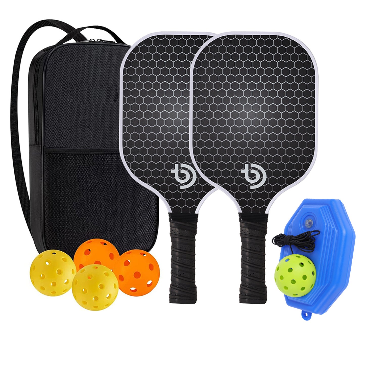 Carbon Fiber Pickleball Paddle Set