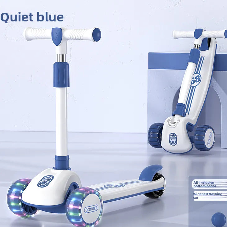 Adjustable Foldable Kids Scooter with LED Wheels