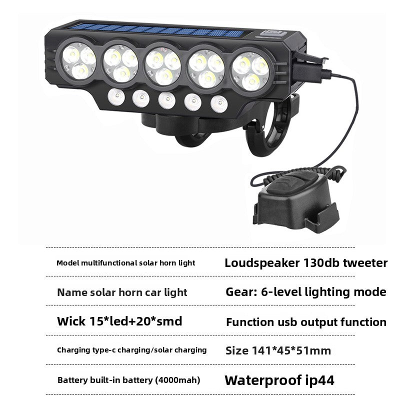 650 Lumen USB-C Rechargeable Bike Headlight