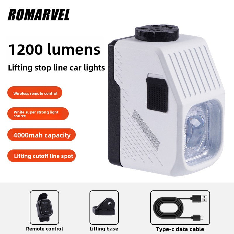 Dual Beam Bicycle Headlight with Remote