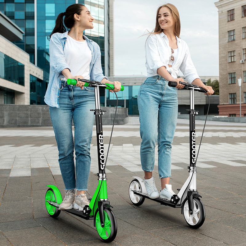 Adult Folding Kick Scooter with Dual Brakes