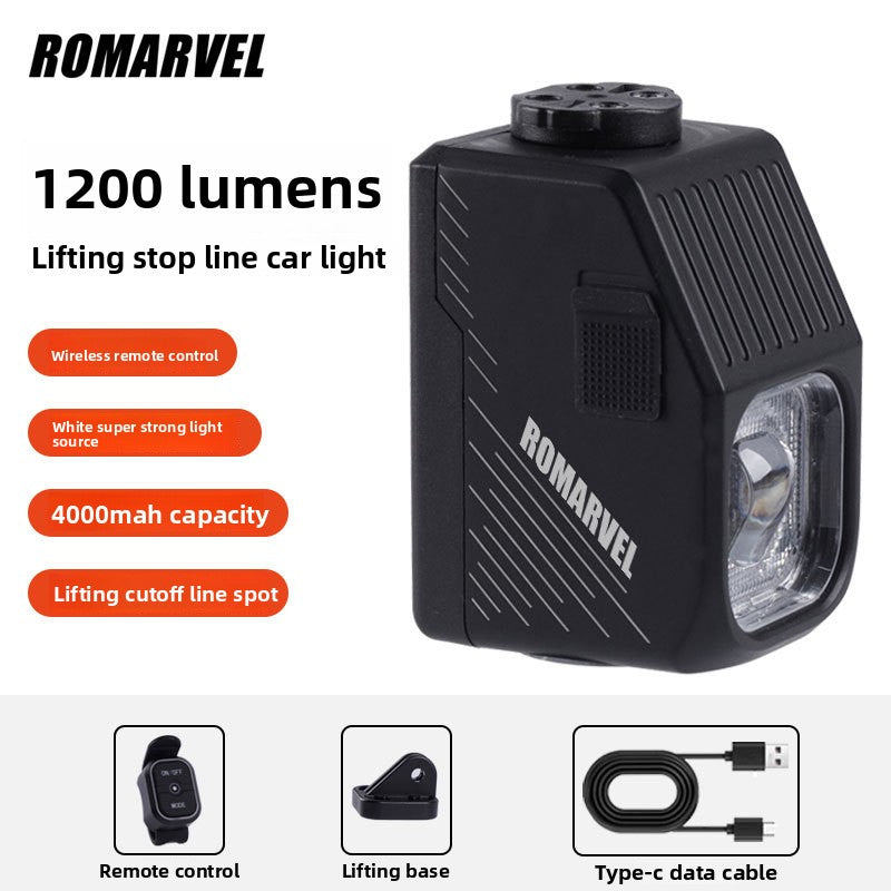 Dual Beam Bicycle Headlight with Remote