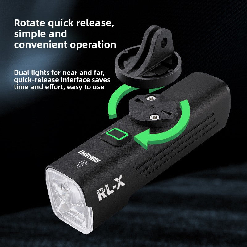 Dual Beam Bicycle Headlight with Remote