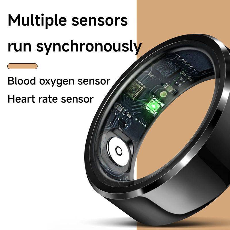 Titanium Smart Ring Health Monitor