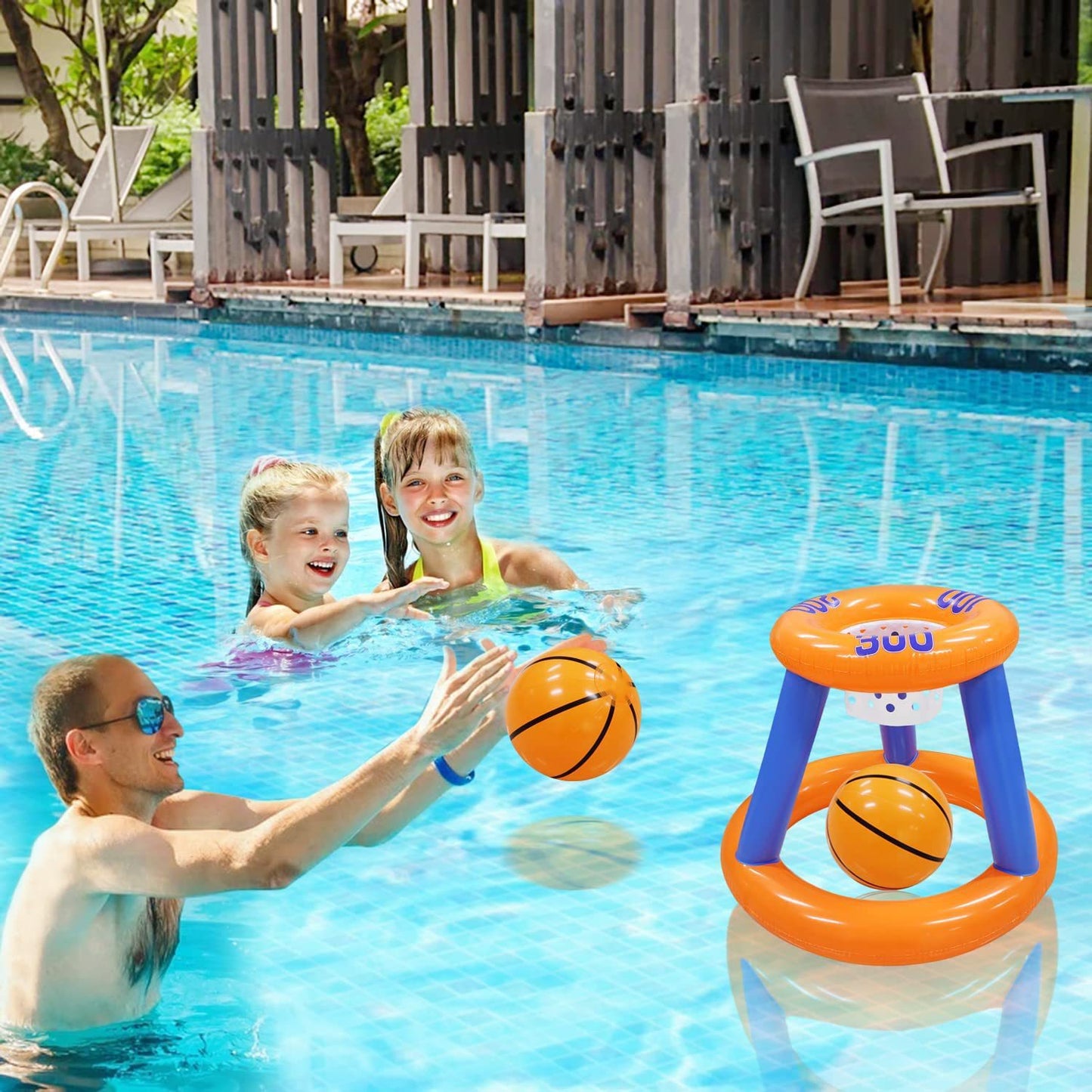 Inflatable Basketball Hoop Set