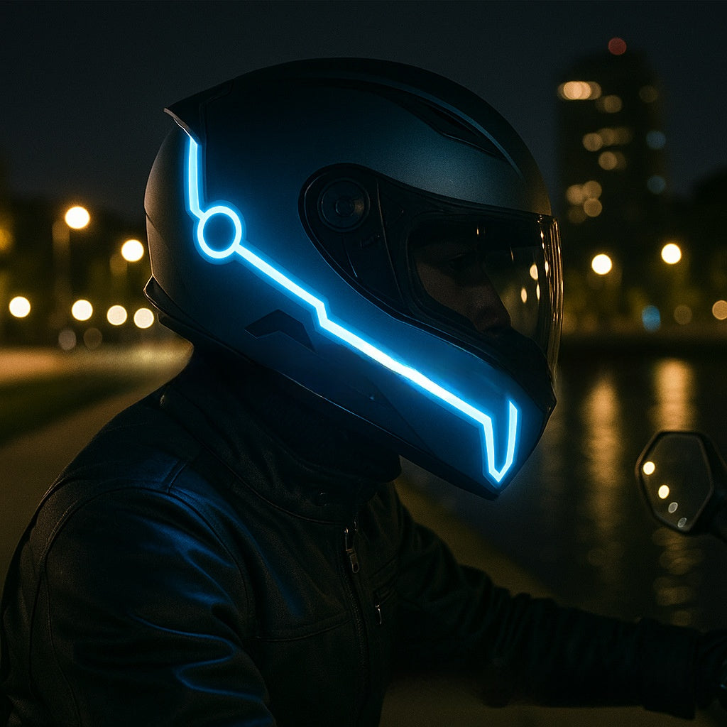 LED Helmet Light Strip for Night Riding