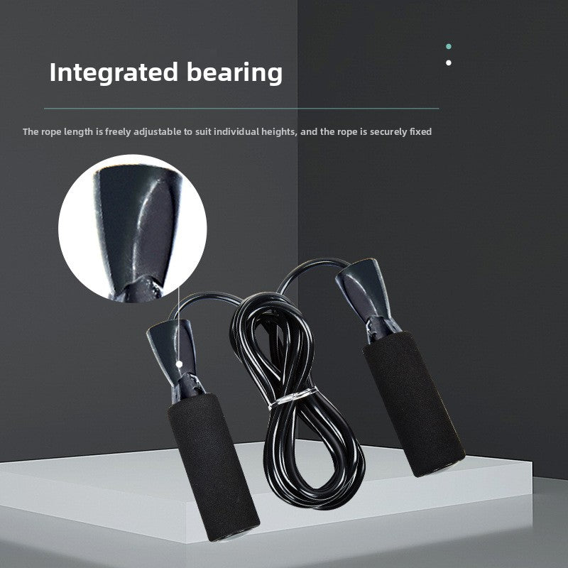 Adjustable Bearing Jump Rope with Sweat-Absorbing Handles
