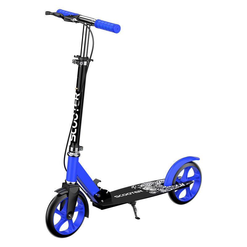 Adult Folding Kick Scooter with Dual Brakes