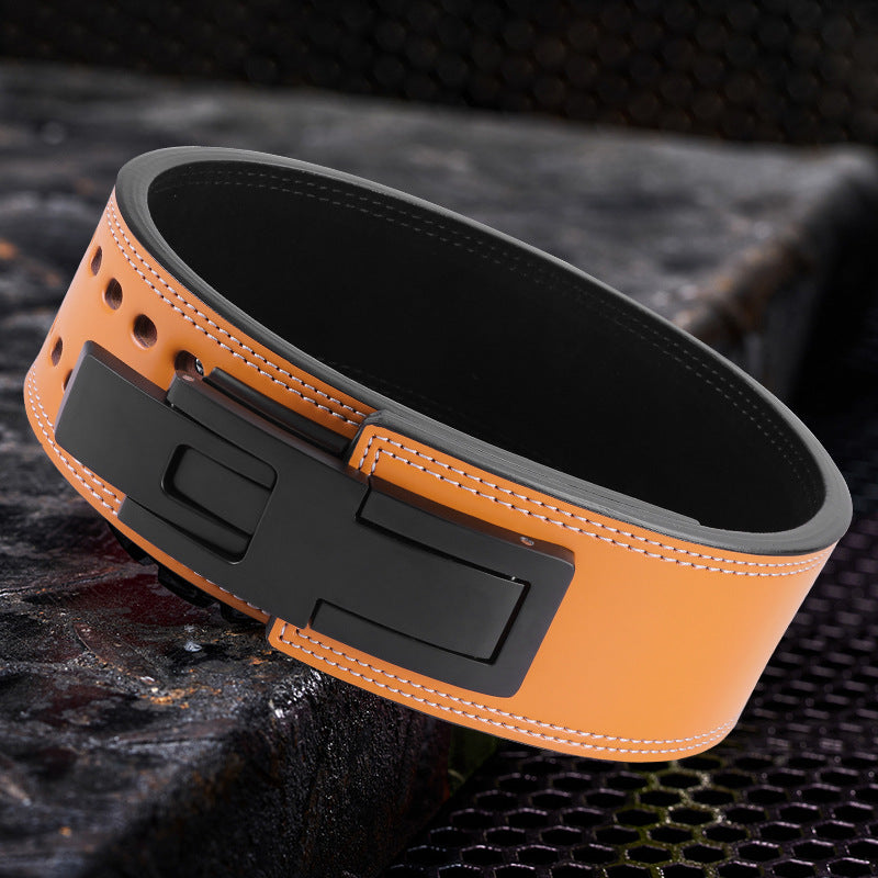 Premium Leather Weightlifting Belt