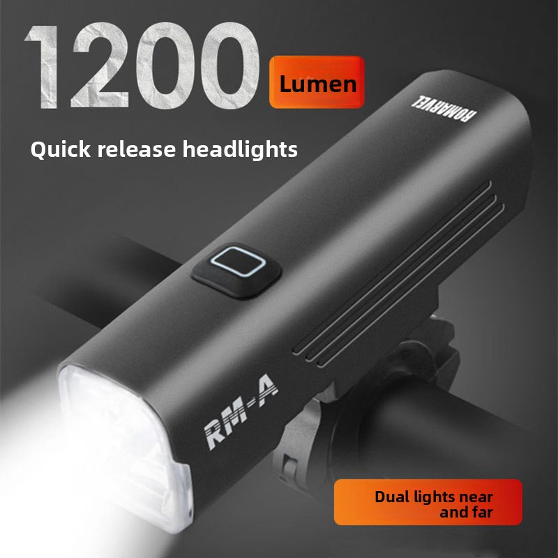 Dual Beam Bicycle Headlight with Remote