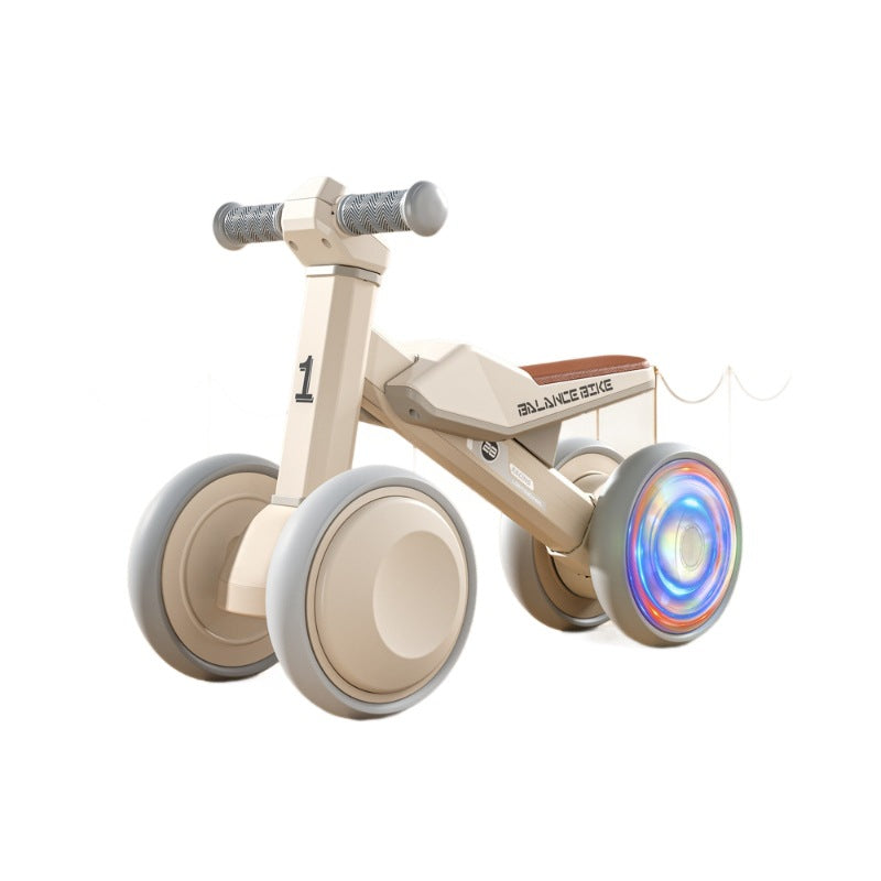 Toddler Balance Bike with Light-Up Wheels