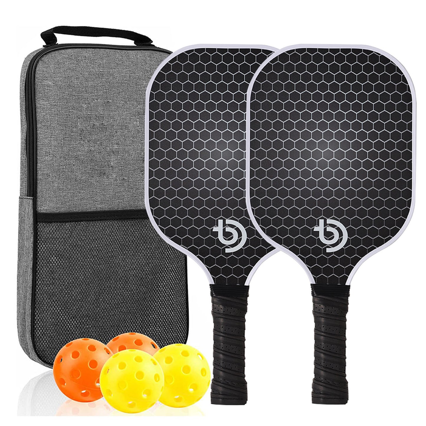 Carbon Fiber Pickleball Paddle Set