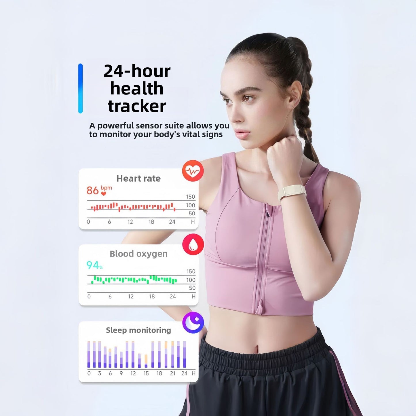 Screenless Smart Fitness Watch