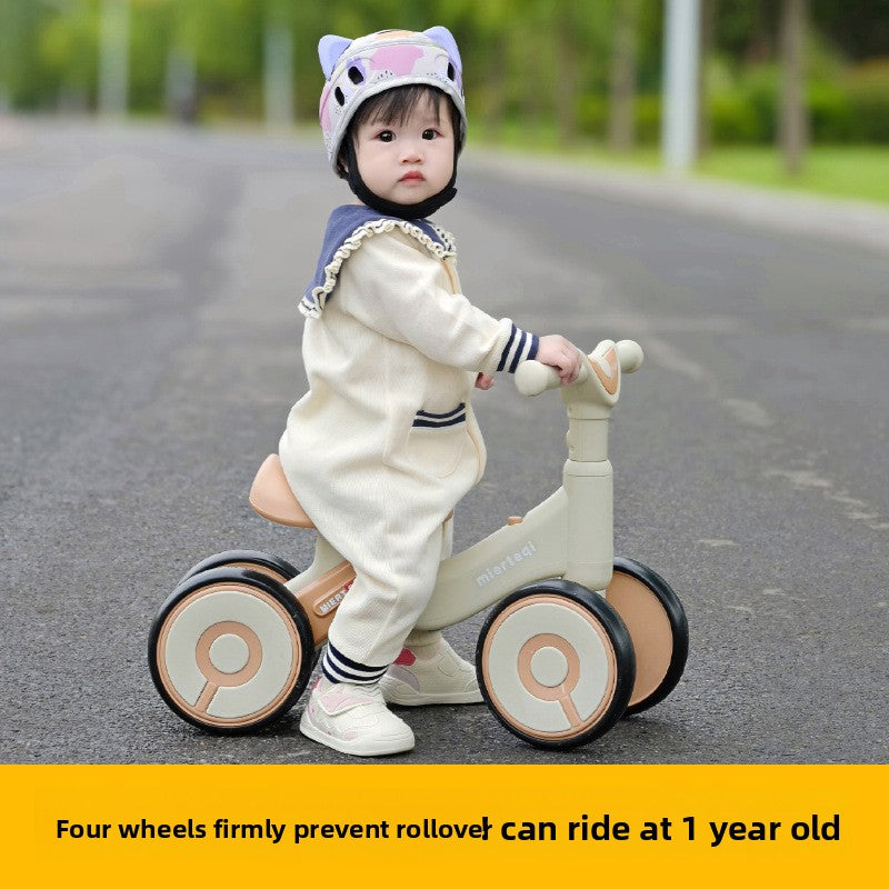 Adjustable Toddler Scooter Walker with Safety Wheels