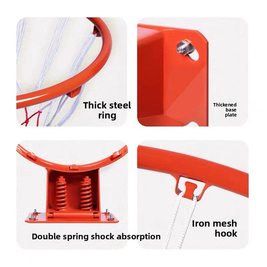Wall-Mounted Basketball Hoop Set