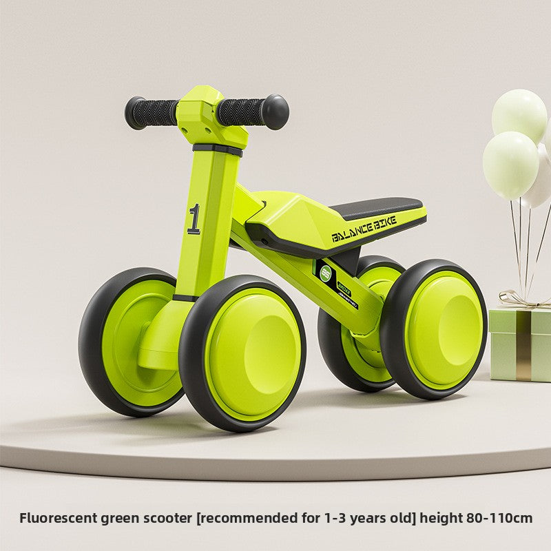 Toddler Balance Bike with Light-Up Wheels