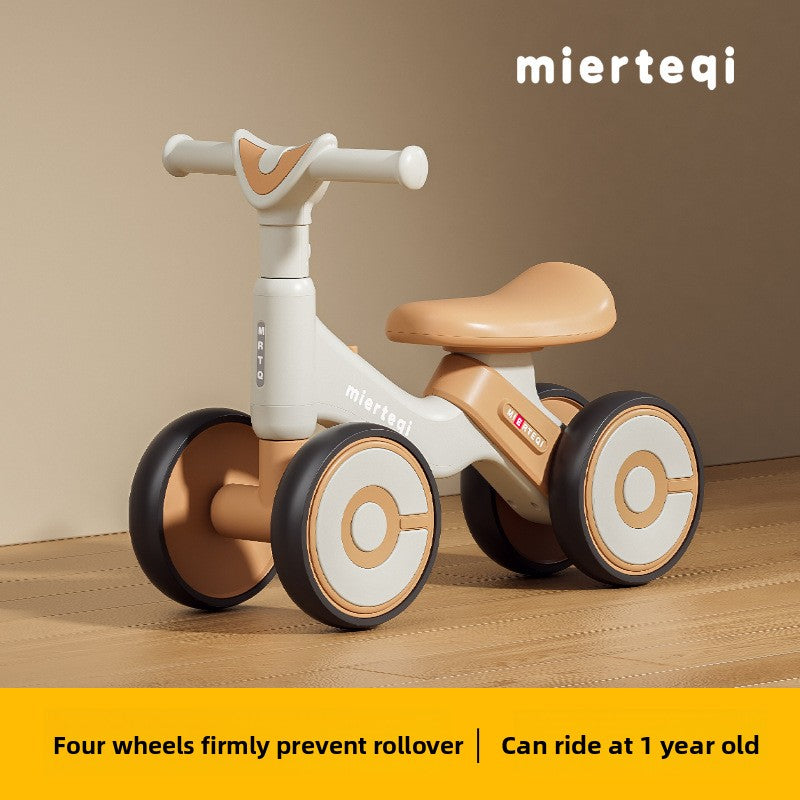 Adjustable Toddler Scooter Walker with Safety Wheels