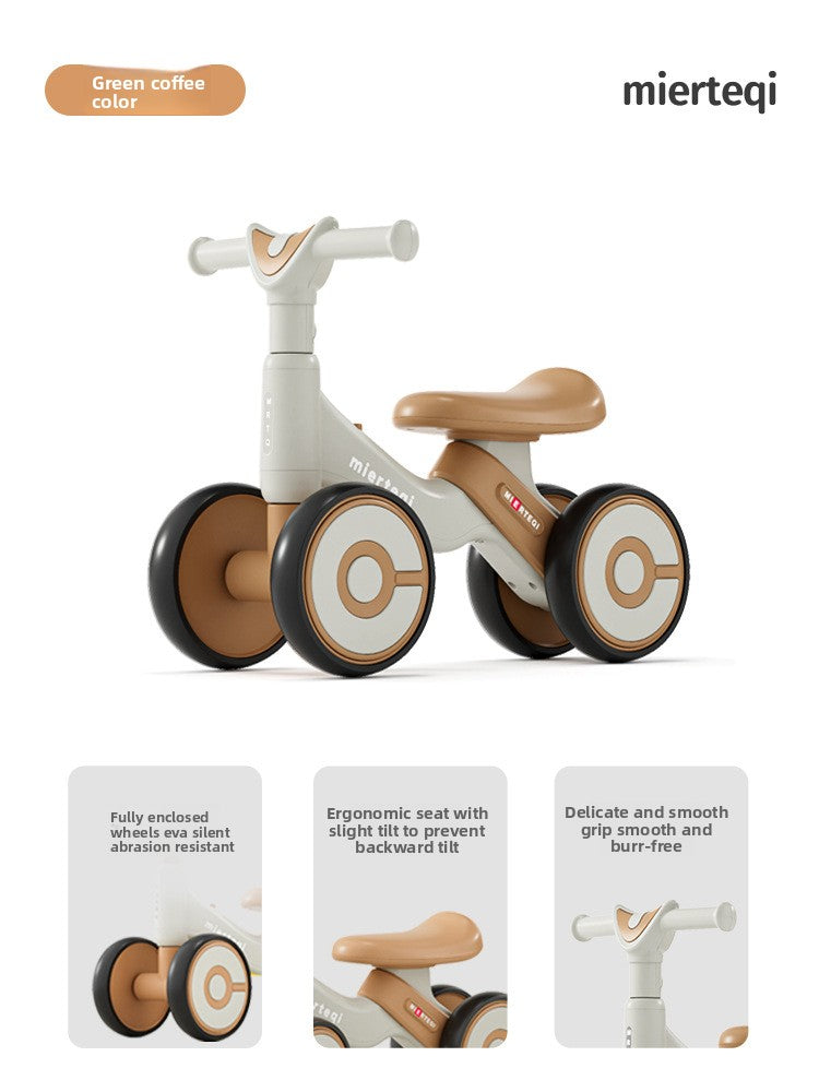 Adjustable Toddler Scooter Walker with Safety Wheels